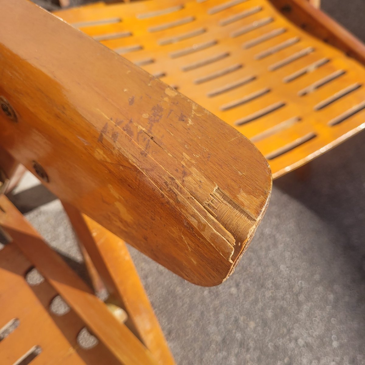  Niko Kralj, Série de 8 fauteuils pliants « Rex », années 1950/1970-photo-1