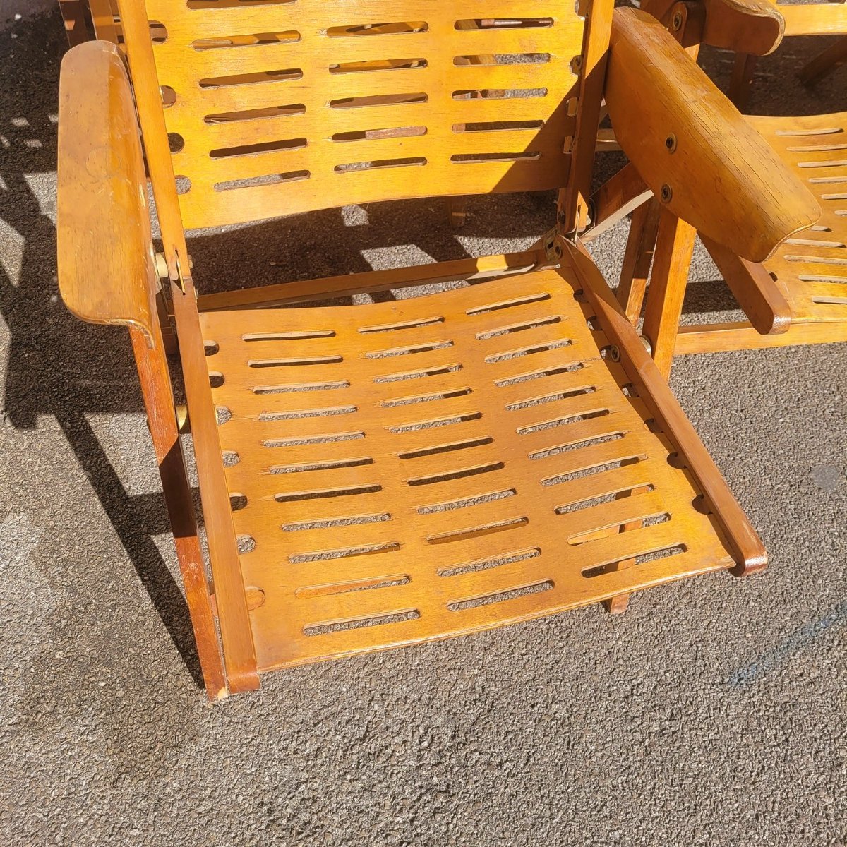  Niko Kralj, Série de 8 fauteuils pliants « Rex », années 1950/1970-photo-7