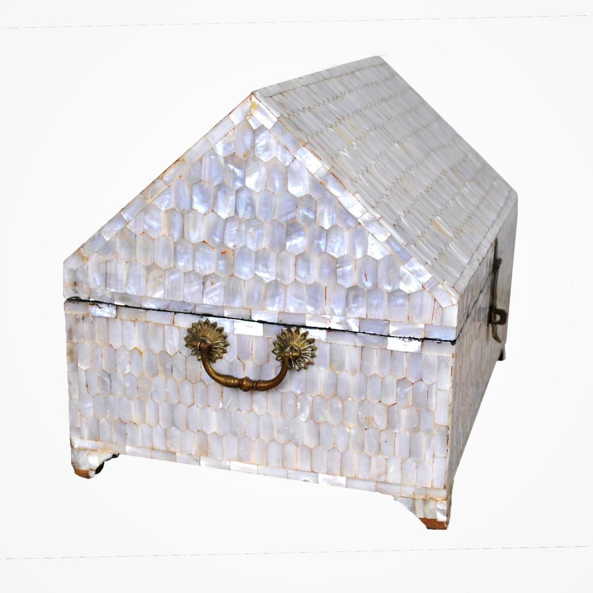 *special Offer *box In Mother Of Pearl, XIXth Century-photo-2