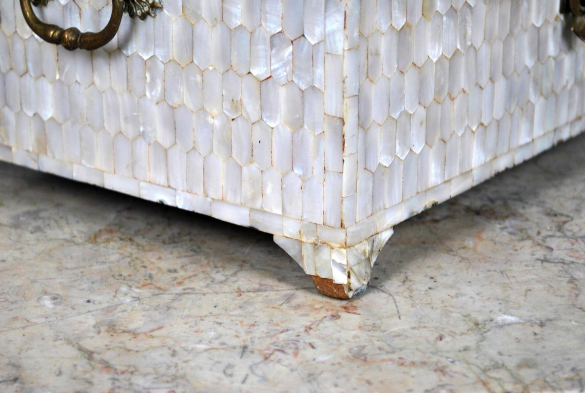 *special Offer *box In Mother Of Pearl, XIXth Century-photo-6