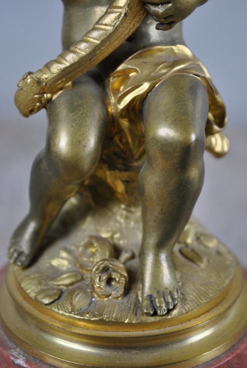 *Offre spéciale *2 Candélabres Bébés En Bronze, 19eme siècle-photo-4