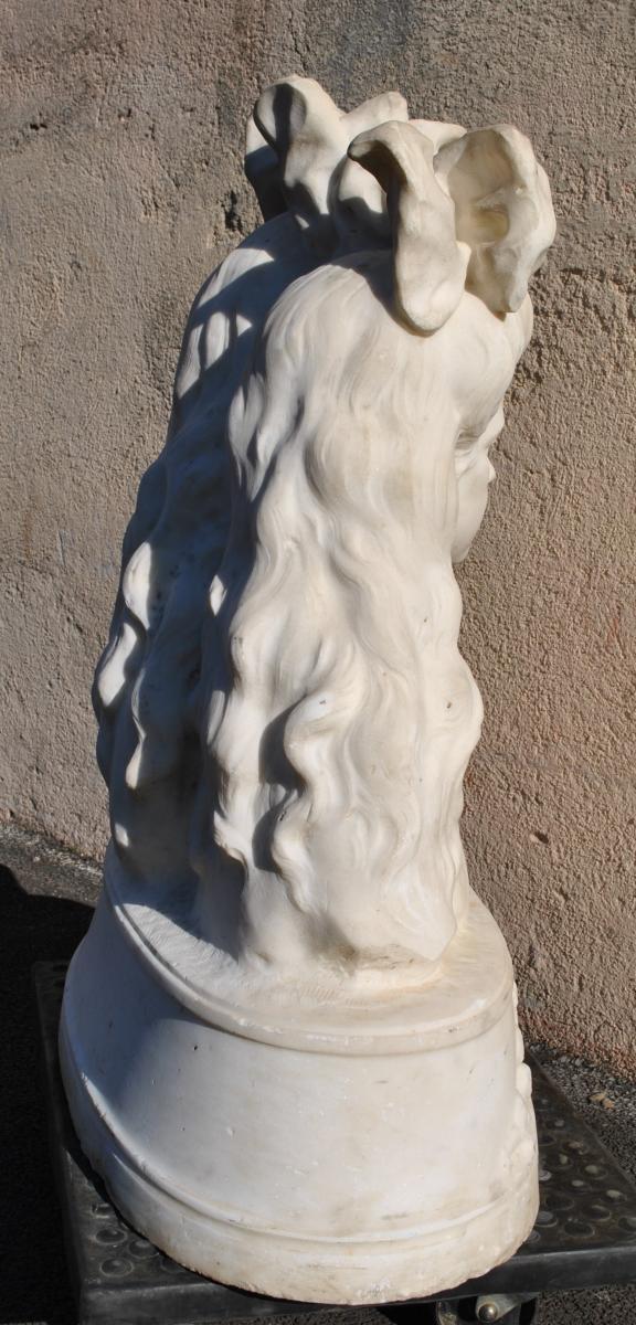 *special Offer* Busts Of Young Women, Carrara Marble, Late Nineteenth-photo-4