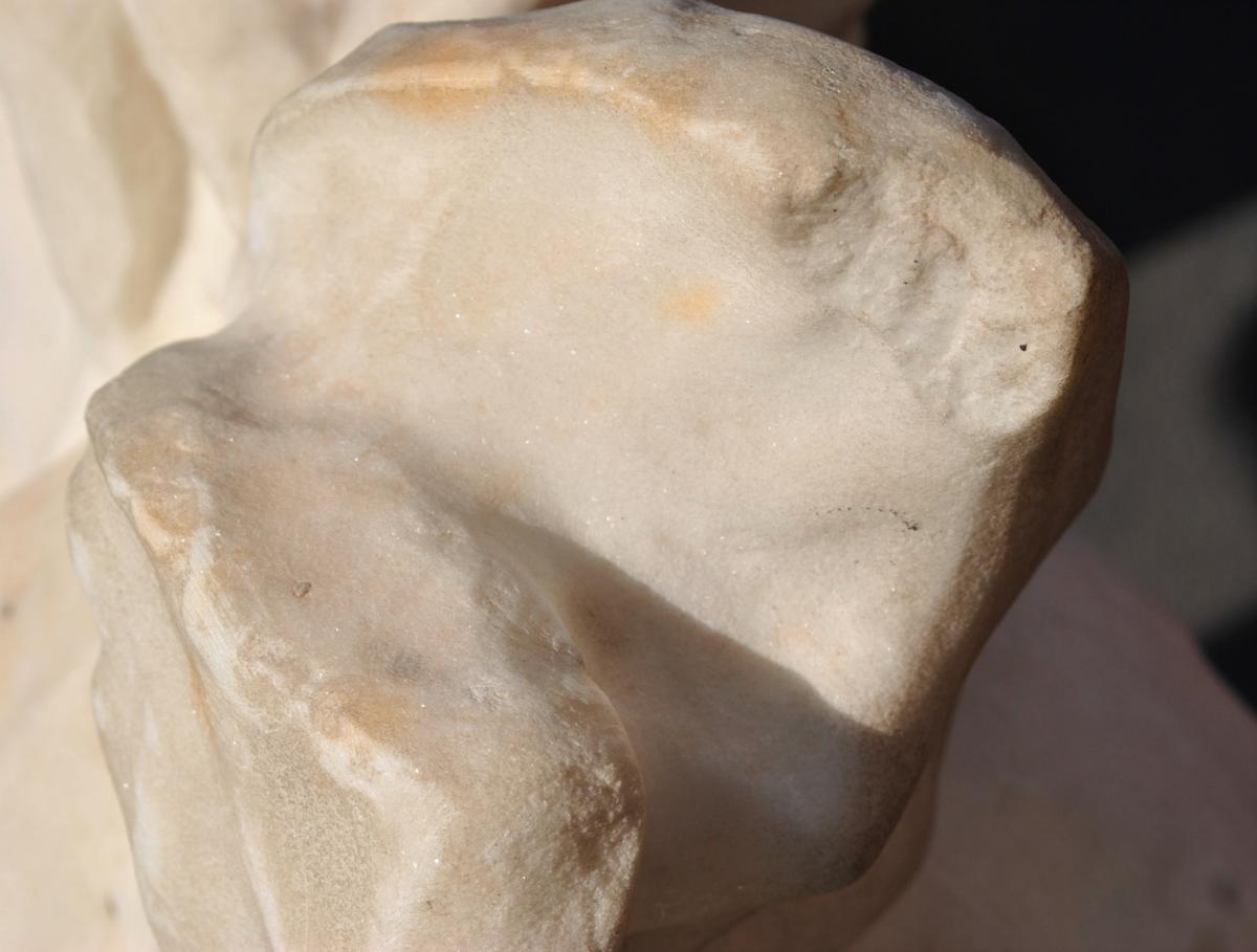 *special Offer* Busts Of Young Women, Carrara Marble, Late Nineteenth-photo-6