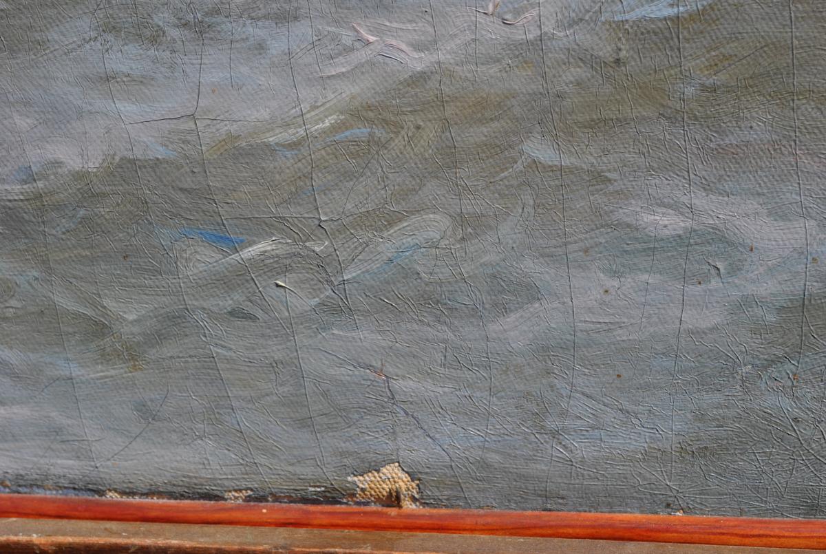 *special Offer*j Suchet, Oil On Canvas, Fisherman On The Coast Marseille XIXth-photo-4