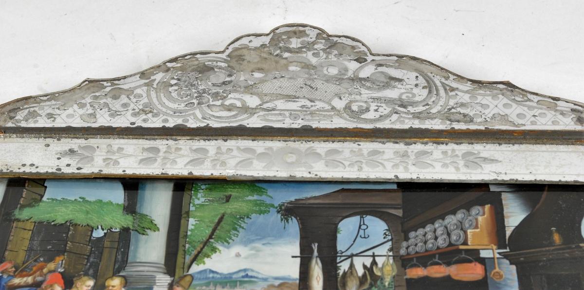 *special Offer* 2 Glass Painting ,18th/19th Early Century-photo-5