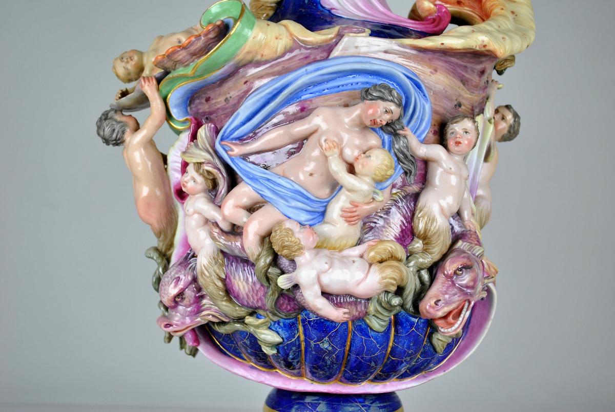 *special Offer *great Porcelain Ewer, Germany? 19th  Century-photo-4