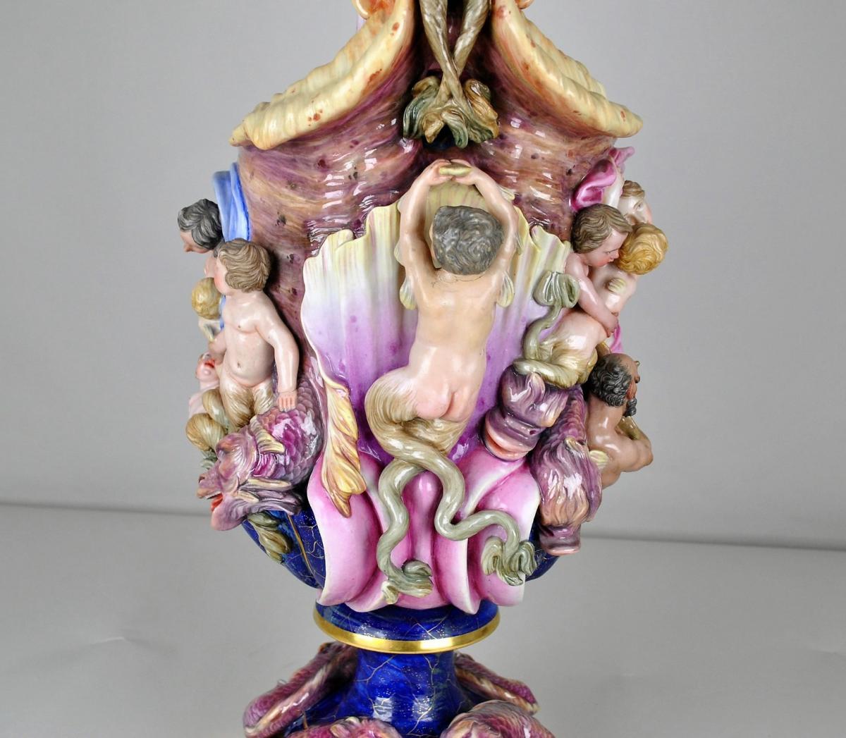 Great Porcelain Ewer, Germany? 19th  Century-photo-8