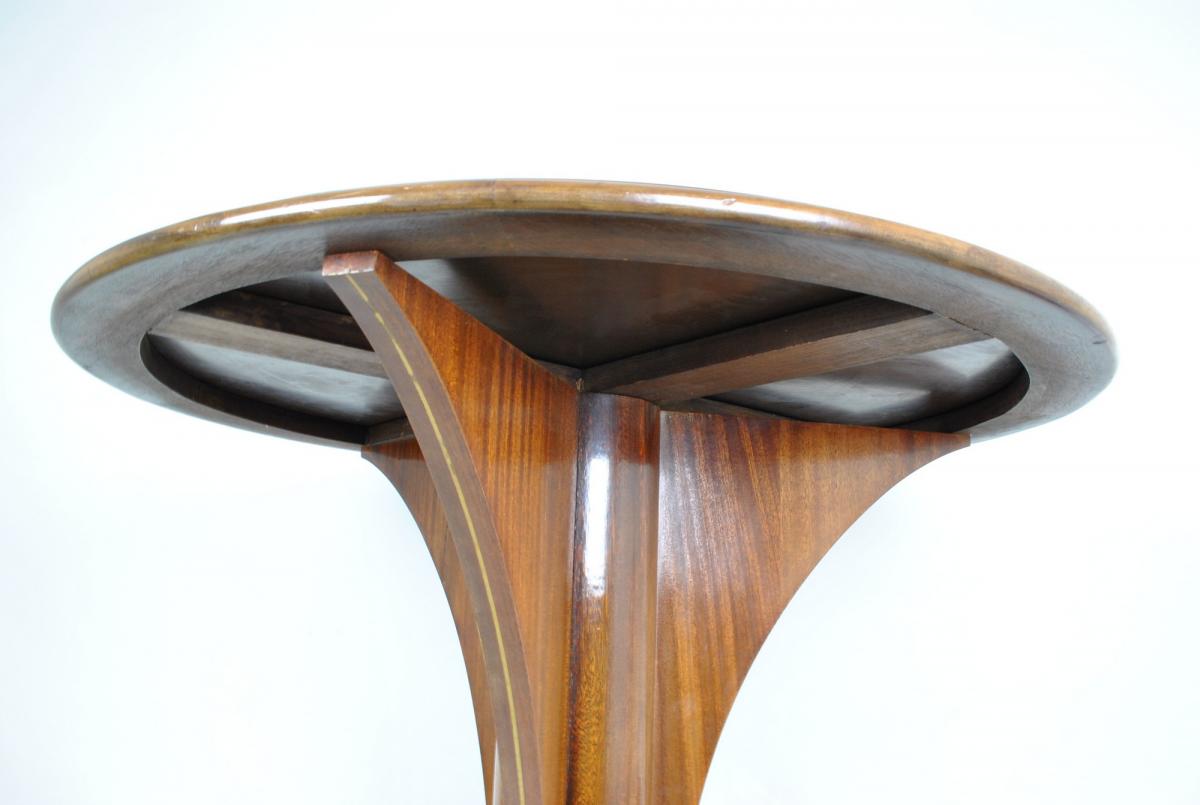 Coffe Table In Mahogany, Jules Leleu, Art Deco, 20th Century-photo-4