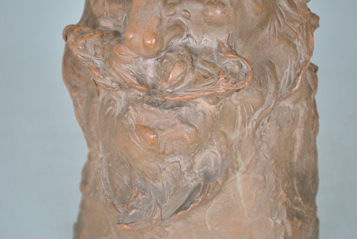 *Offre spéciale *Alexandre Descatoire, Faune En Terre-cuite, Début 20ème Siècle-photo-6
