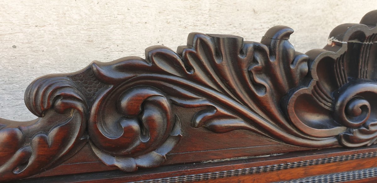 Rosewood Billiard Bench, Van Rycke, XIXth Century-photo-3