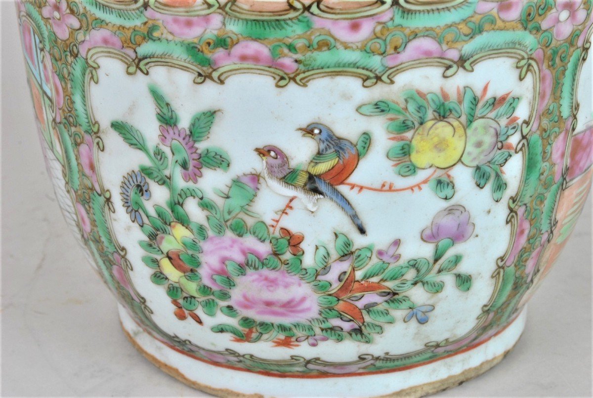 Canton Porcelain Vase, Late Nineteenth Early Twentieth Century-photo-5