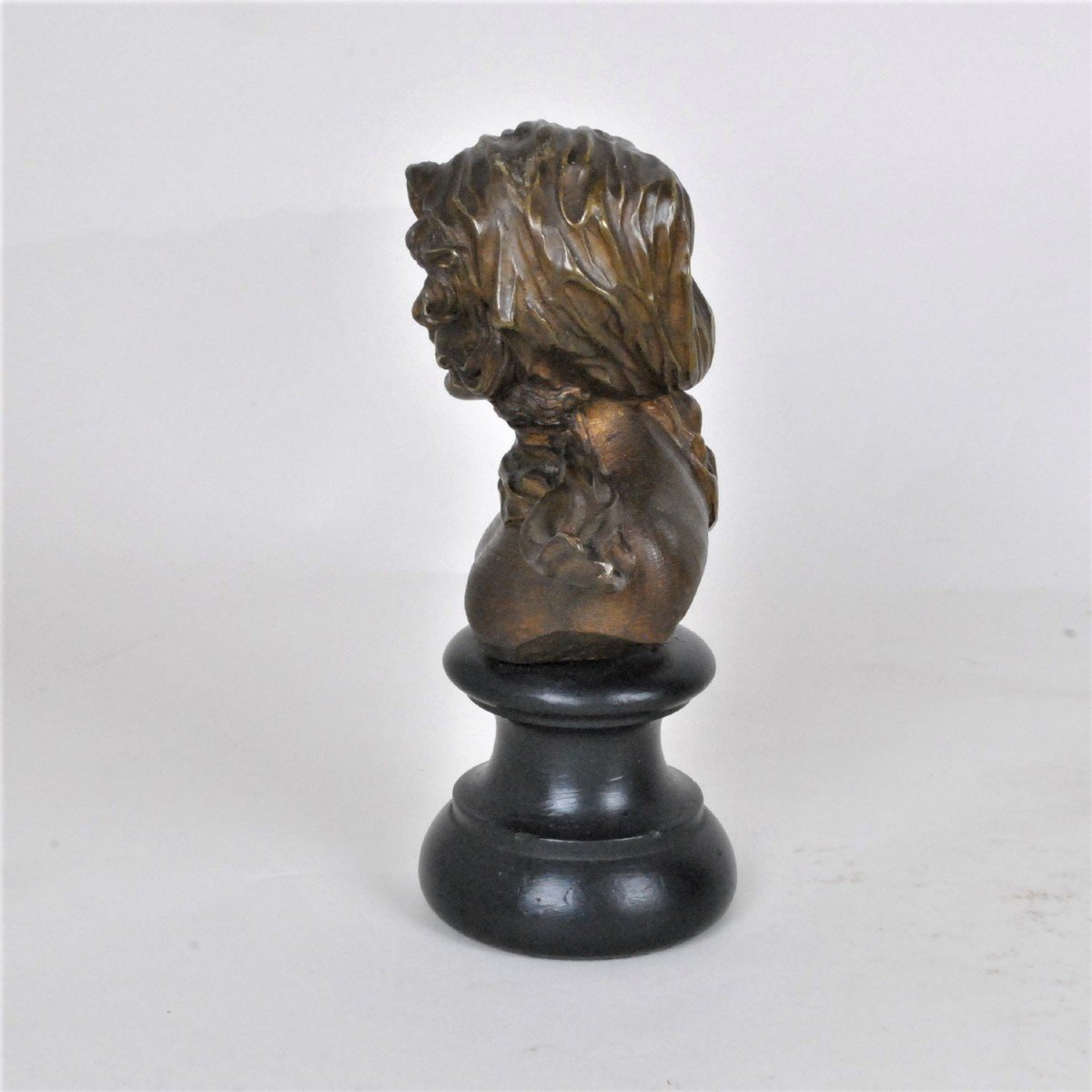 F Renard , Bust Of Woman, Bronze Sculpture, Art Nouveau, 20th Century-photo-4