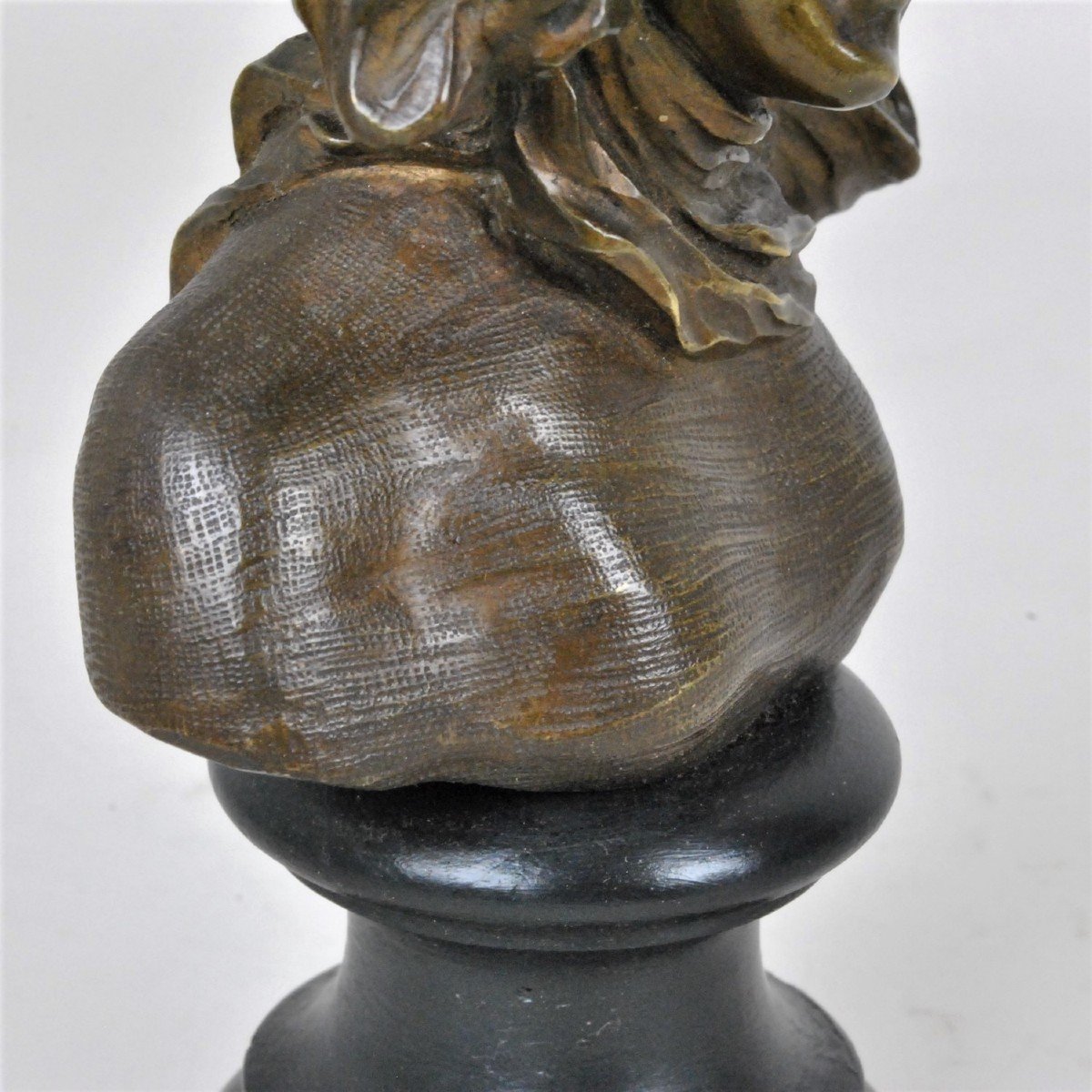 F Renard, Buste De Femme, Sculpture En Bronze, Art Nouveau, XXème Siècle-photo-8