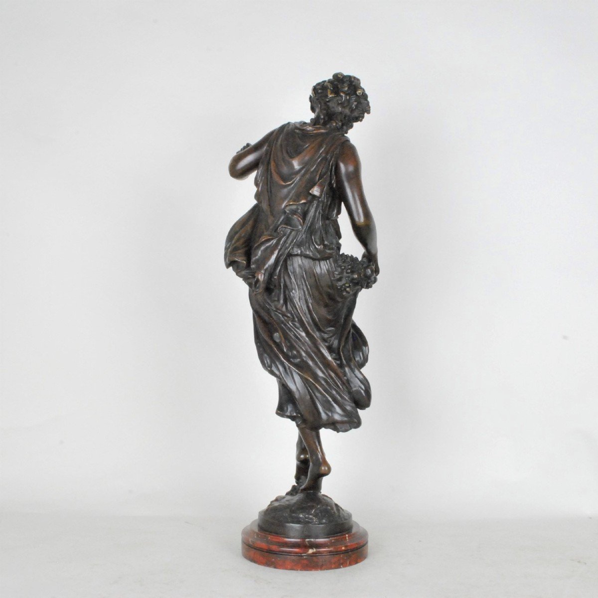 Math Moreau, Autumn, Signed Bronze, XIXth Century-photo-3