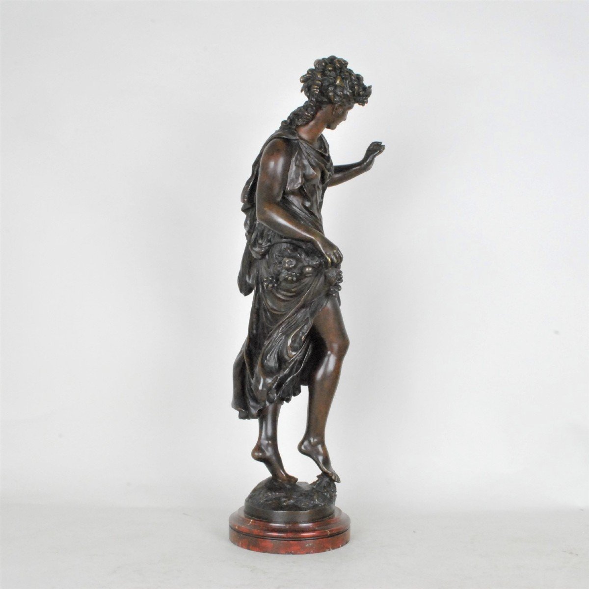 Math Moreau, Autumn, Signed Bronze, XIXth Century-photo-4