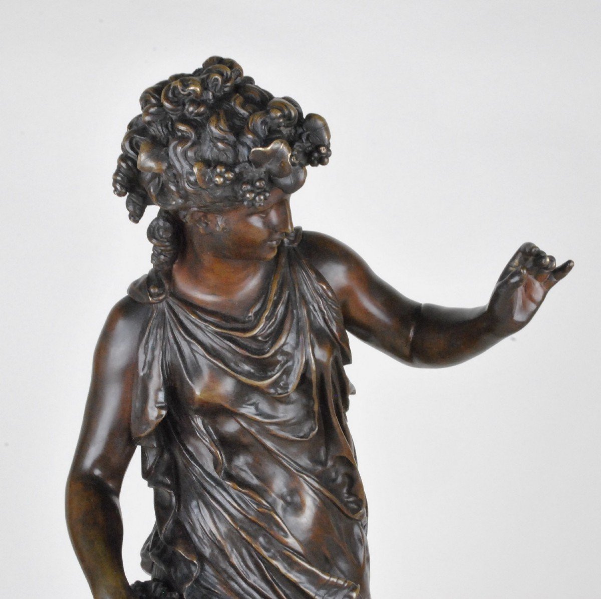 Math Moreau, Autumn, Signed Bronze, XIXth Century-photo-13