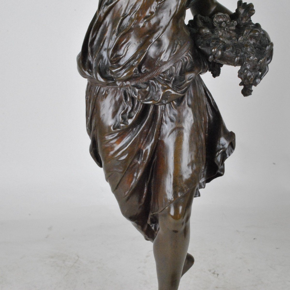 Math Moreau, Summer, Bronze Signed XIXth Century-photo-6