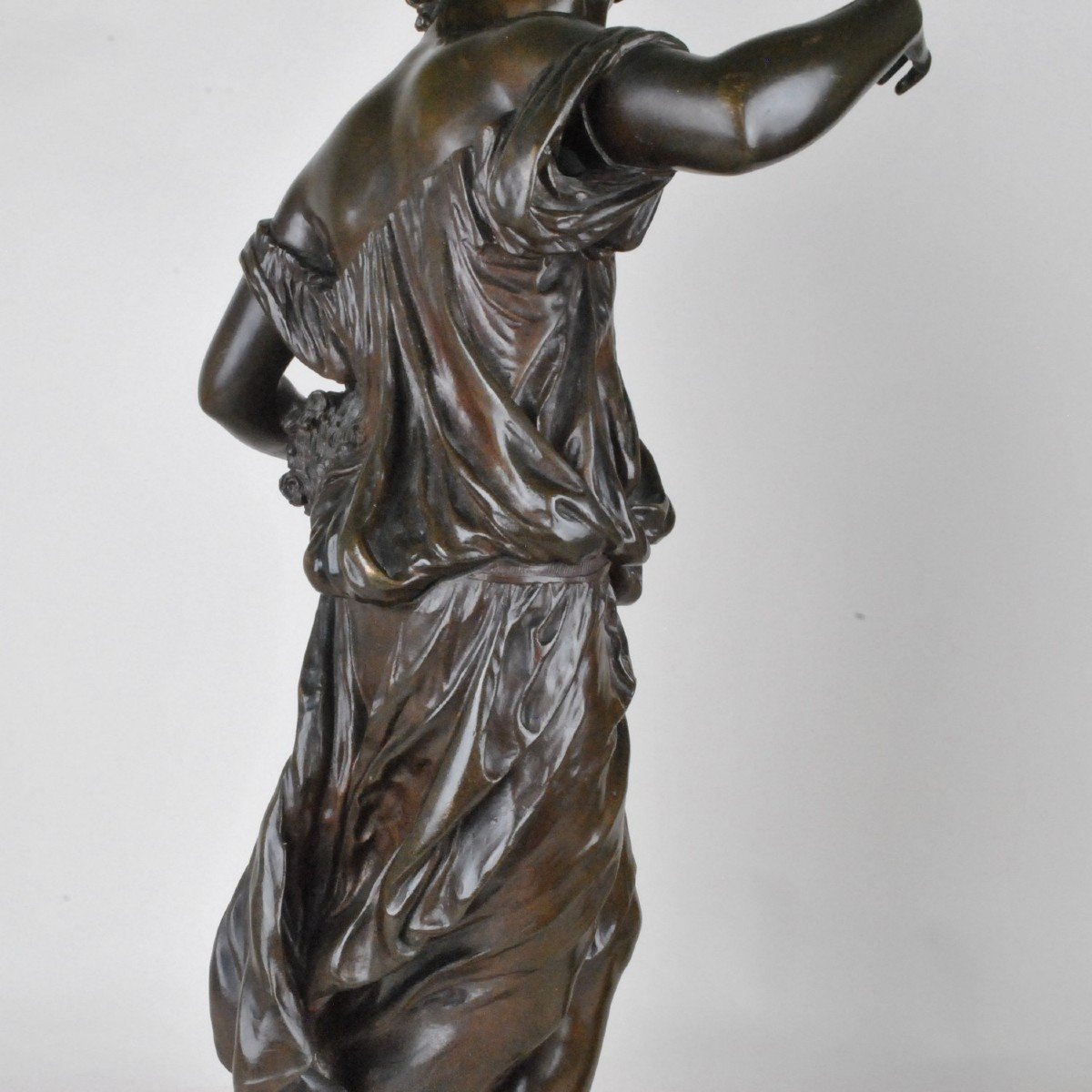 Math Moreau, Summer, Bronze Signed XIXth Century-photo-8