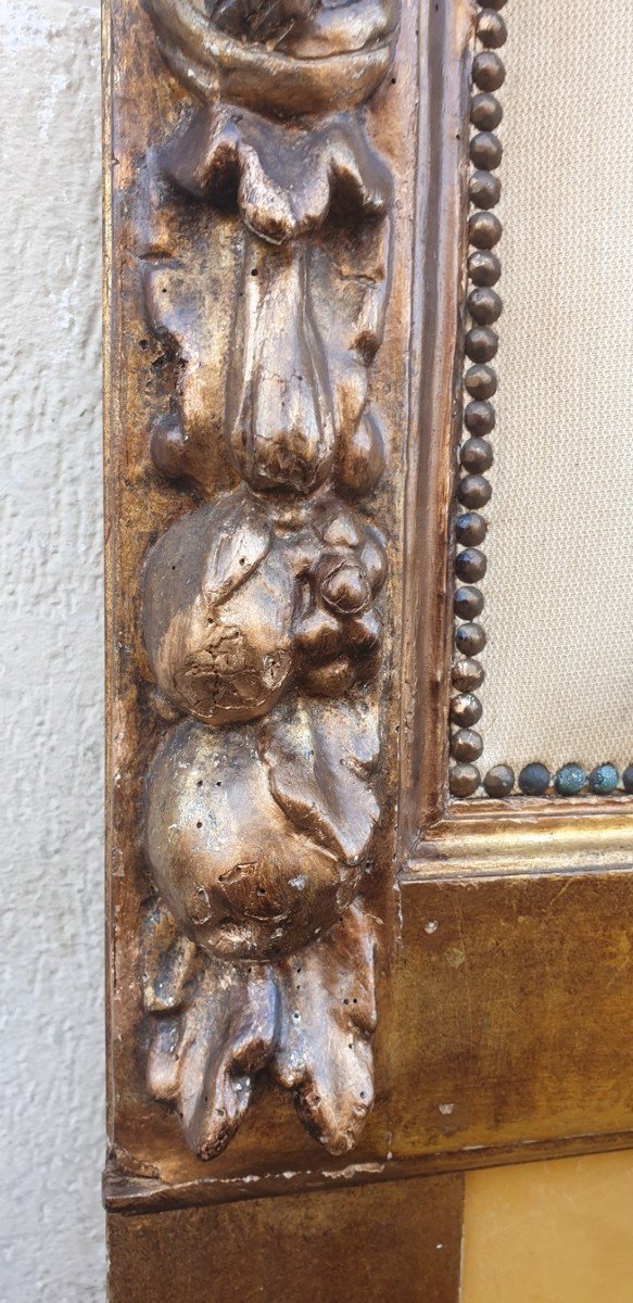 Headboard In Golden Wood And Carved With Angels, 20th Century-photo-8