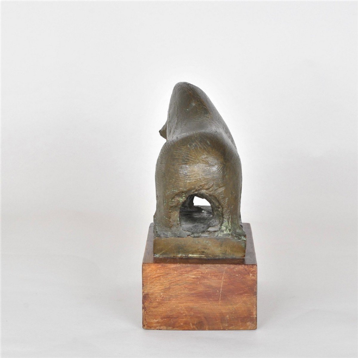 Animal Sans Tête, Sculpture En Bronze, Années 50/60-photo-2