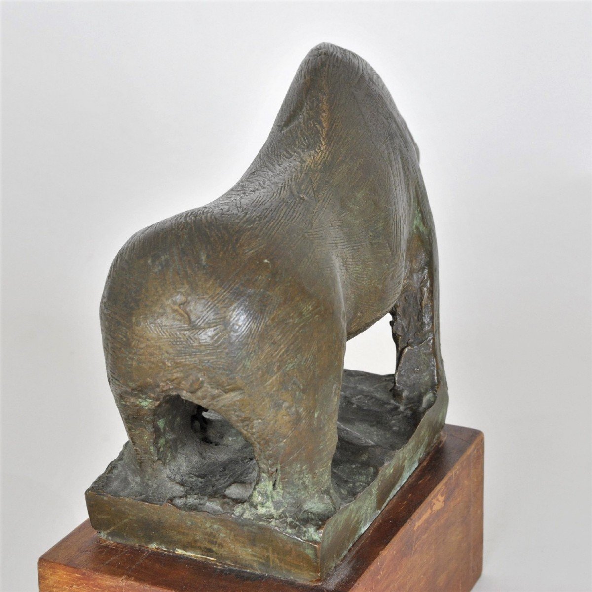 Animal Sans Tête, Sculpture En Bronze, Années 50/60-photo-5