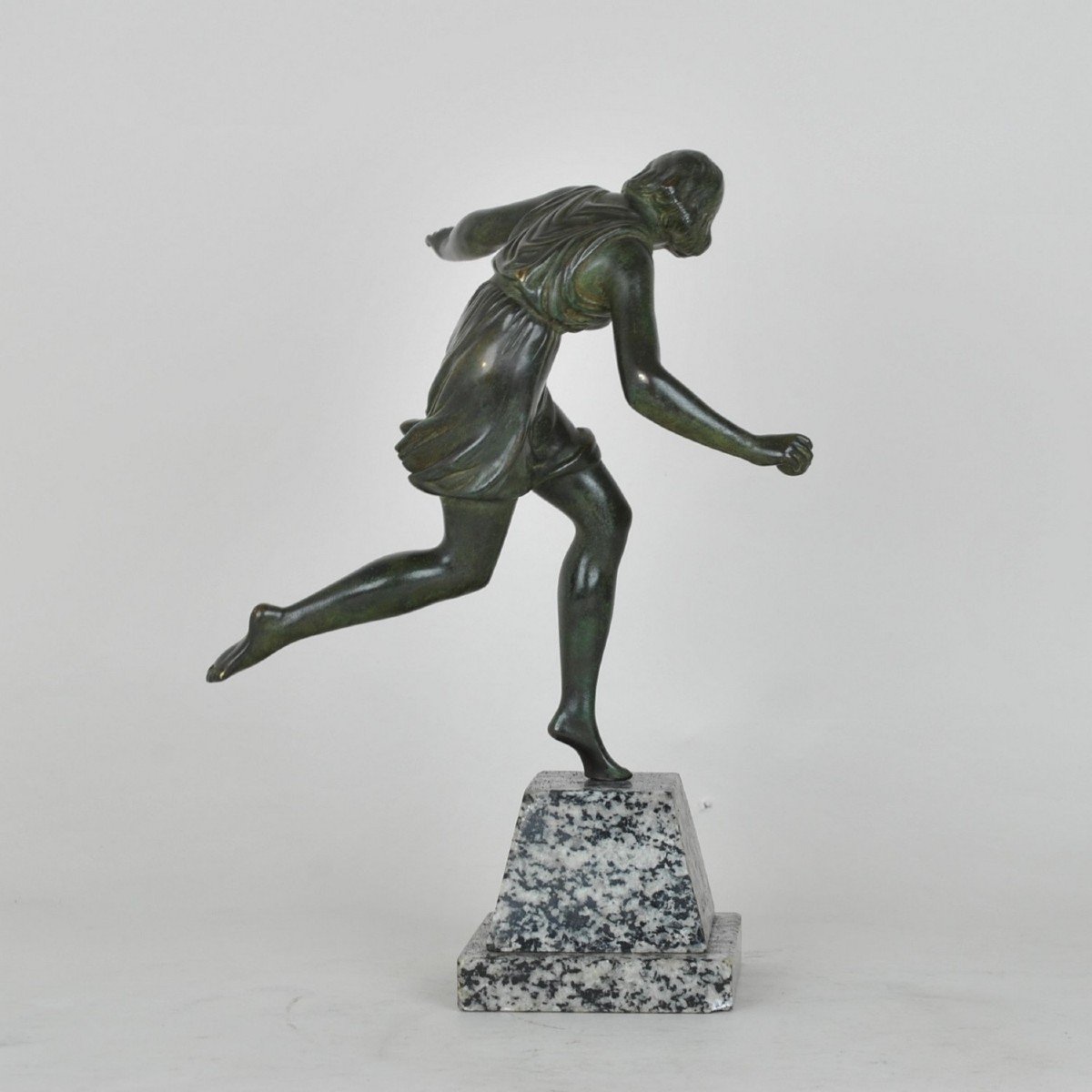P Le Faguays, Woman With The Ball, Signed Bronze, Art Deco, XXth Century-photo-3