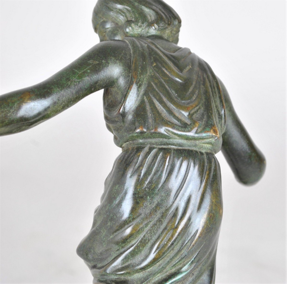 P Le Faguays, Woman With The Ball, Signed Bronze, Art Deco, XXth Century-photo-4