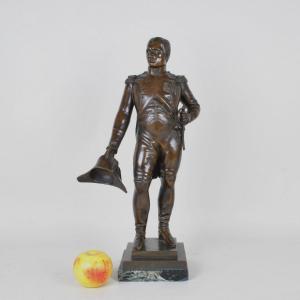 Gregory, Bonaparte Standing, Signed Bronze, XIXth Century