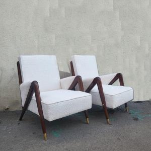 Pair Of Armchairs, Design From The 1950s/1960s