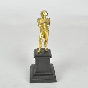 Napoleon Bonaparte Standing, Gilt Bronze Sculpture, 19th Century