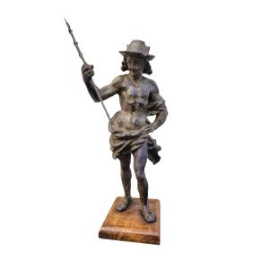 Statue De Mercure En Fonte De Fer