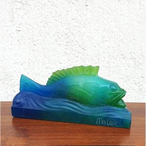 Amalric Walter Nancy, Glass Paste Fish, Early 20th Century
