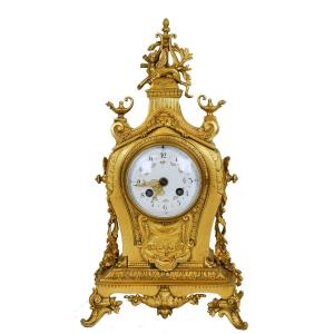 Gilt Bronze Clock, 19th Century