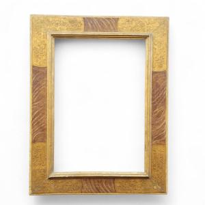 Lacquered Wooden Frame In The Style Of The 17th Century, Italy, Late 19th/early 20th Century