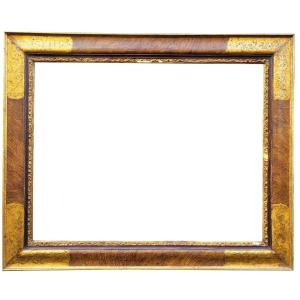 Lacquered Wooden Frame In The Style Of The 17th Century, Italy, Late 19th/early 20th Century