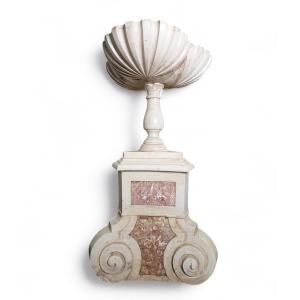 Large Marble Basin, 173cm High, 17th Century