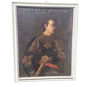 Portrait de Caligula Empereur en armure, Italie, XVIIème siècle