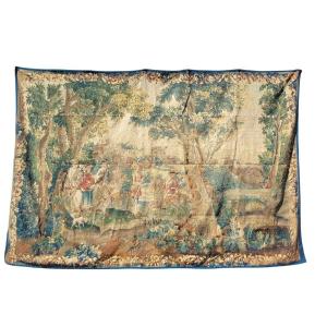 Courtly Procession, 246x368 Cm, Wool Tapestry, Late 17th–early 18th Century
