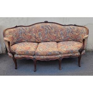 *special Offer * Corbeille Sofa In Walnut, Eighteenth Century Period