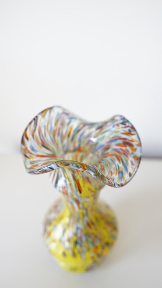 Murano Millefiori Vase – Mouth-blown – 20th Century-photo-4