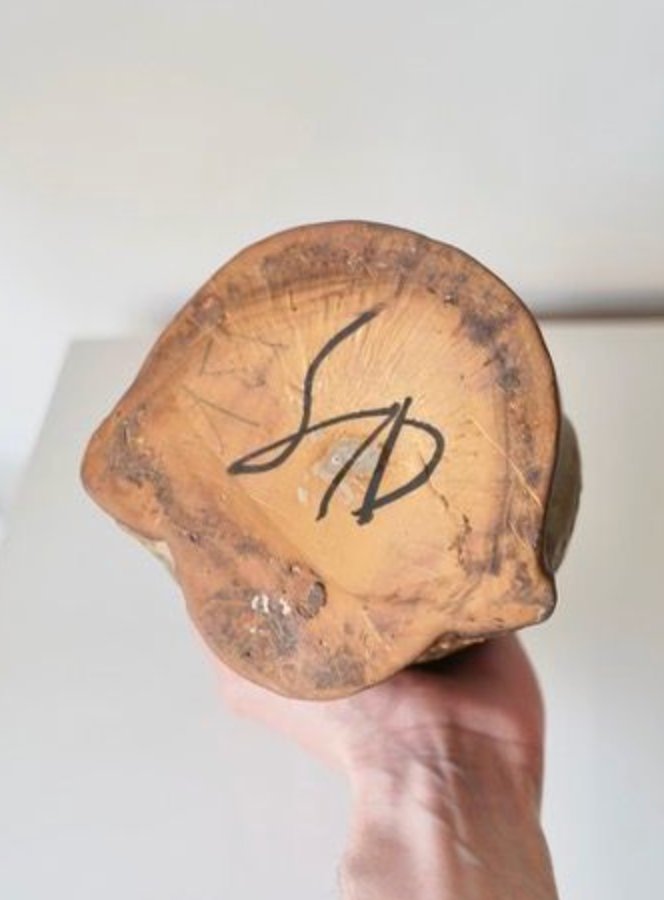 Ceramic Owl Sculpture - Signed Agnès Escala - France, 1960s-photo-7