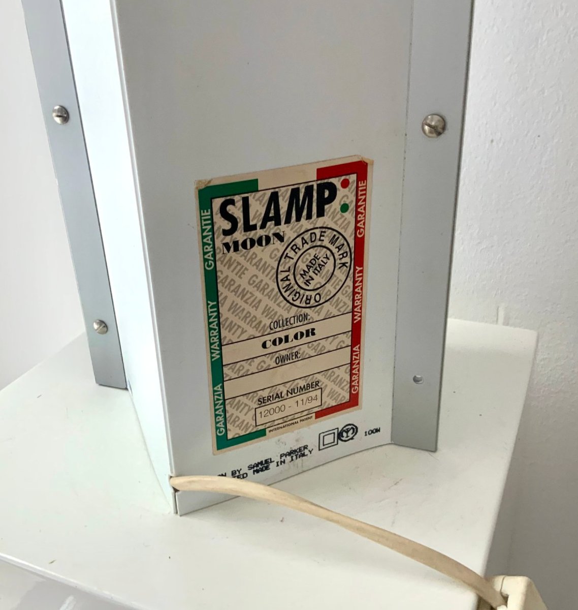 “moon” Lamp By Samuel Parker For Slamp, 1994 – Italian Postmodern Design-photo-4