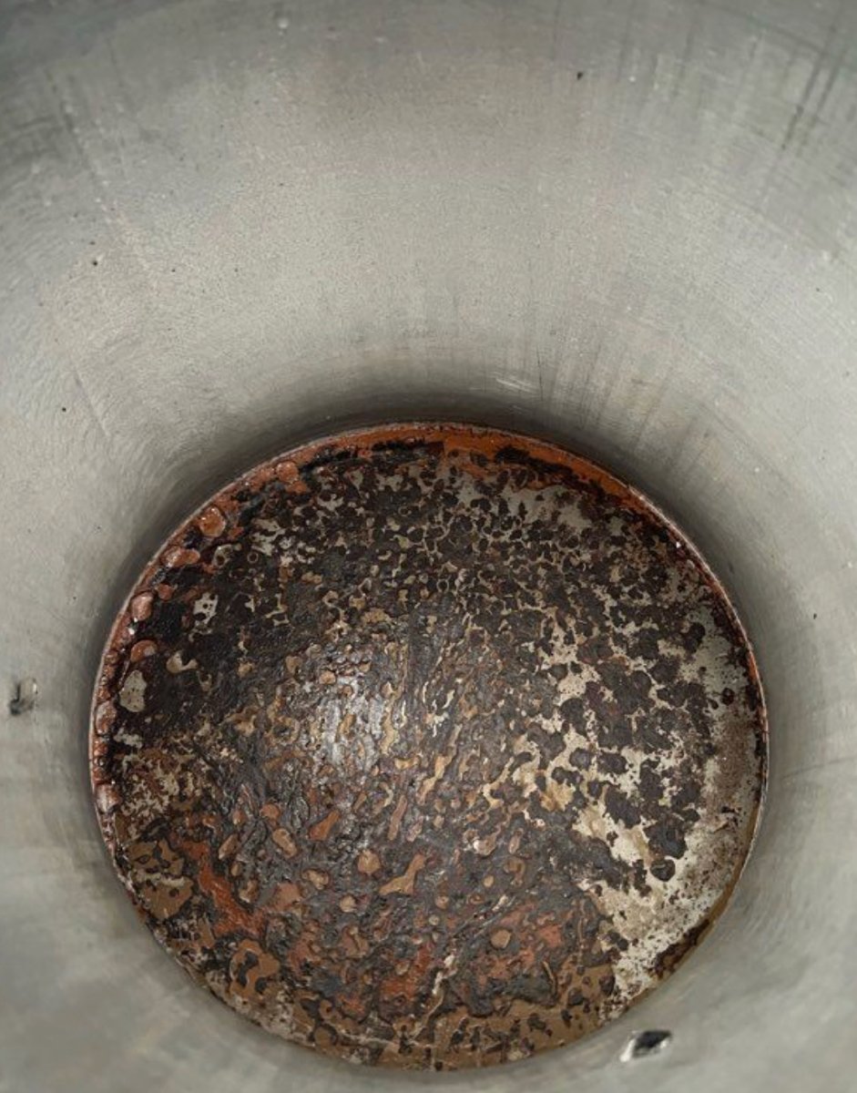 Seau à glaçons vintage en forme de chouette – Aluminium brossé made in Italy - années 70-photo-7