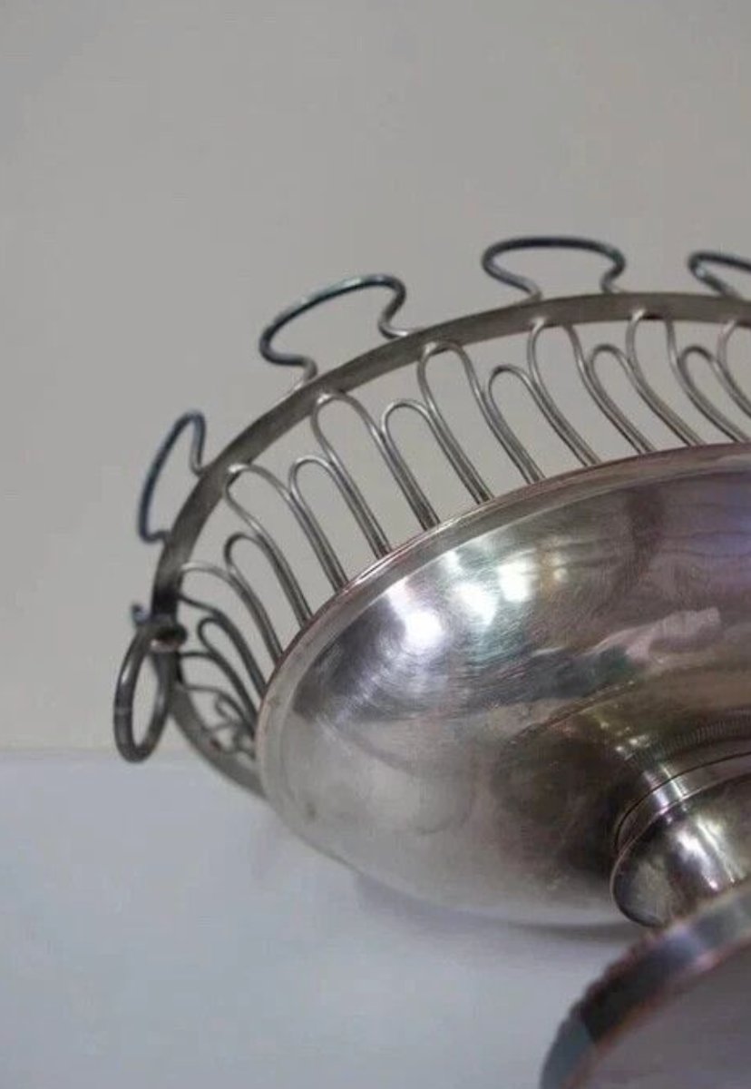 Rafra&icirc;chissoir &agrave; vin / verri&egrave;re style Louis XVI en m&eacute;tal argent&eacute; - fin XIXe -photo-2