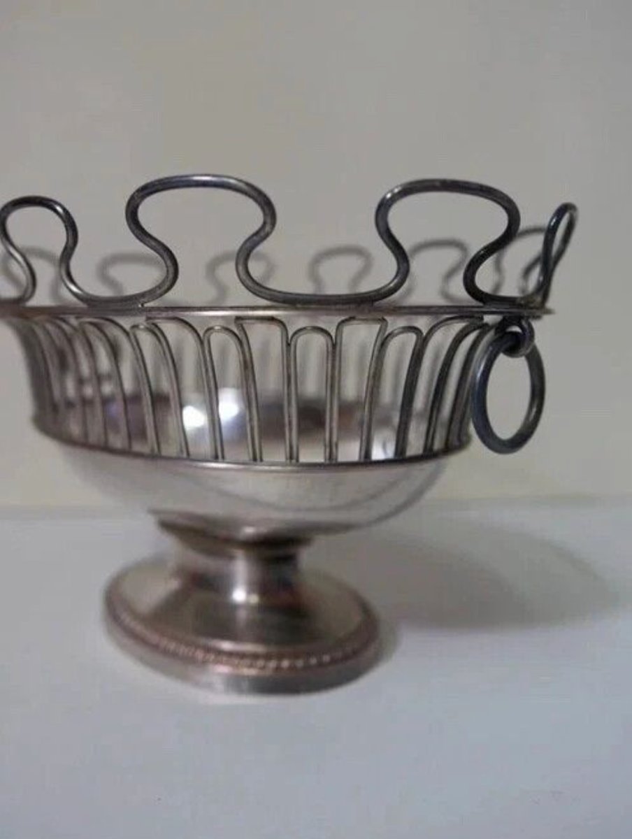 Rafra&icirc;chissoir &agrave; vin / verri&egrave;re style Louis XVI en m&eacute;tal argent&eacute; - fin XIXe -photo-3