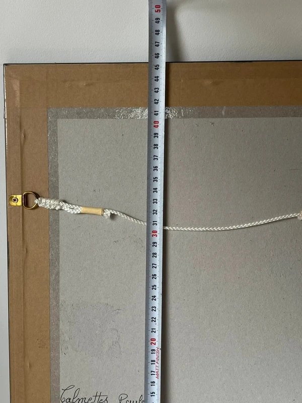 Tableau encadré portrait aux pastels – Art psychédélique contemporain – Œuvre originale -photo-4