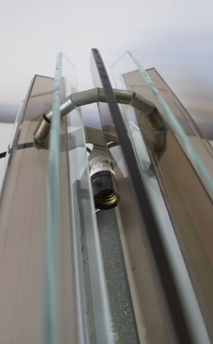 Italian Veca Wall Light For Fontana Arte – In Chromed Steel And Murano Glass – 1960s-photo-4