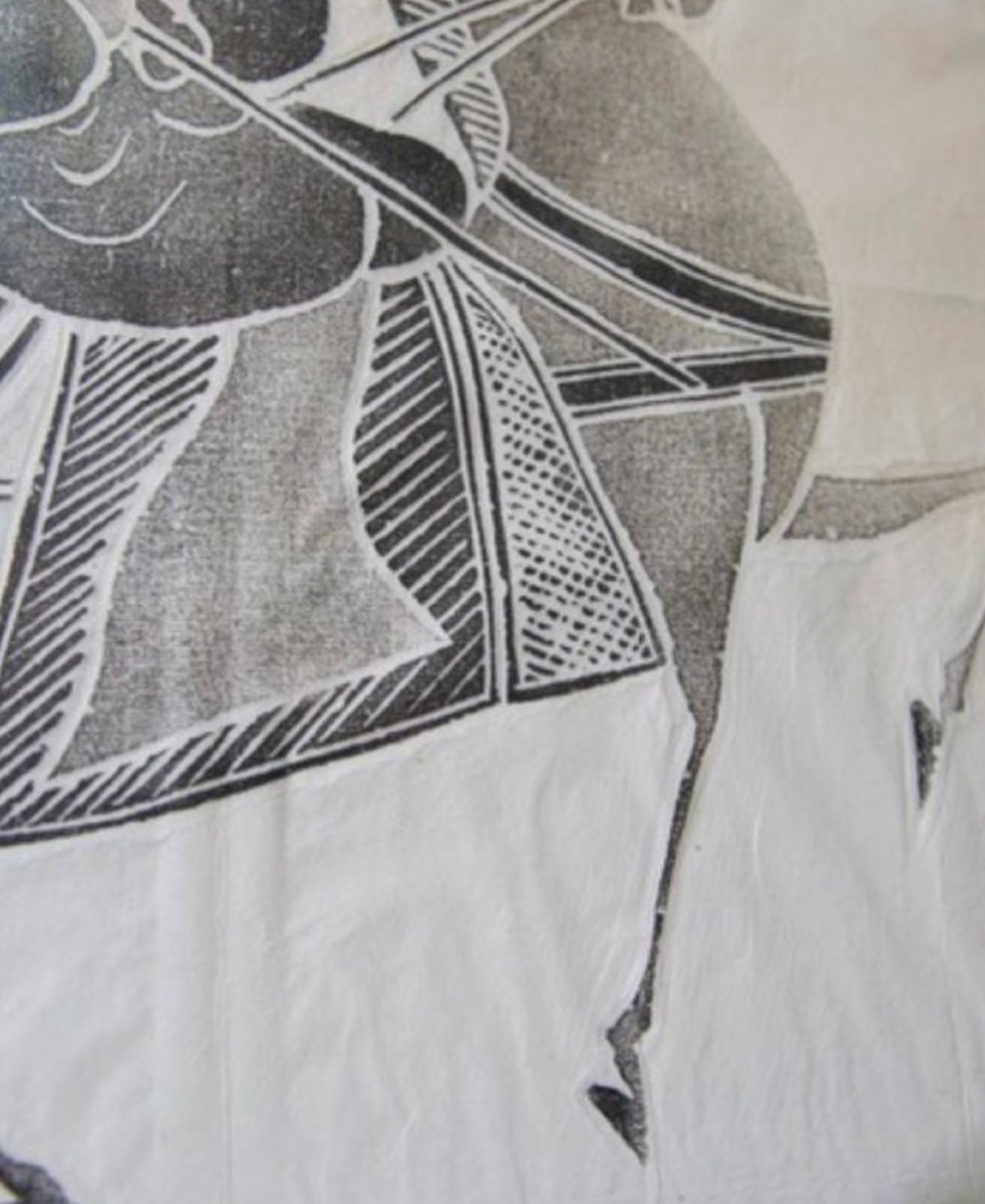 Estampe chinoise cavalier chinois de l'époque Han sur papier de riz - Début XXè siècle-photo-3