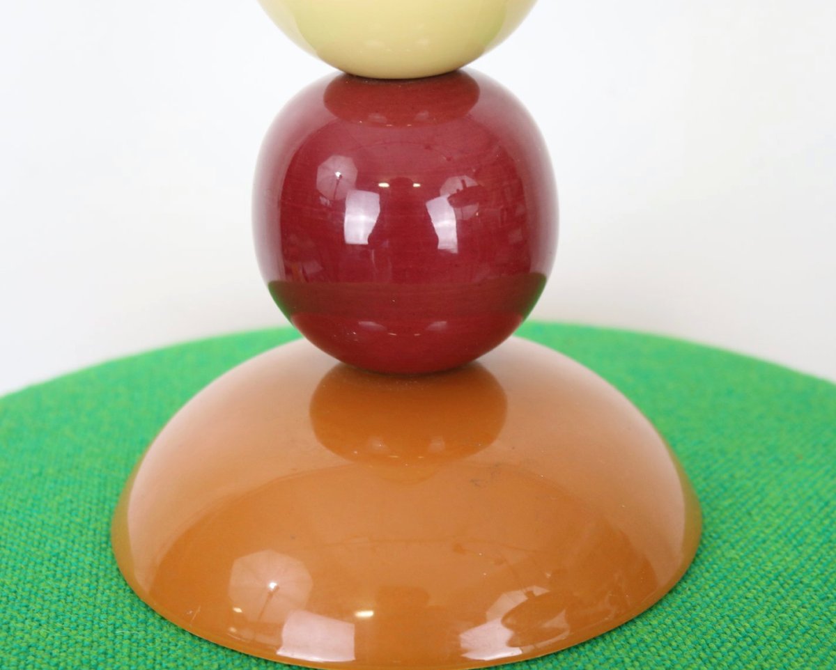 Porcelain Table Lamp, François Chatain Style, Snooker Balls, Contemporary Design-photo-3