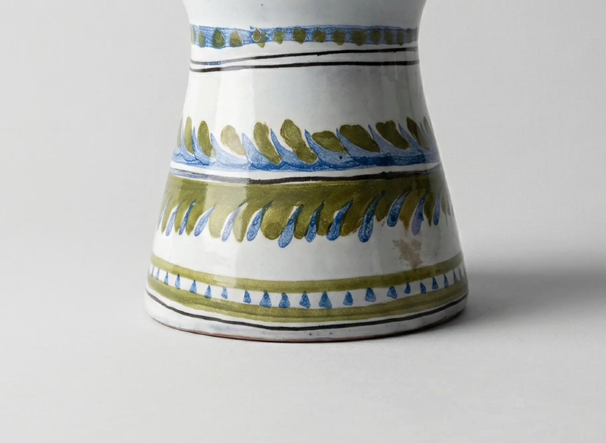 Roger Capron – Pichet vase Zoomorphe Coq en Céramique Émaillée – Vallauris, Années 1950-photo-3